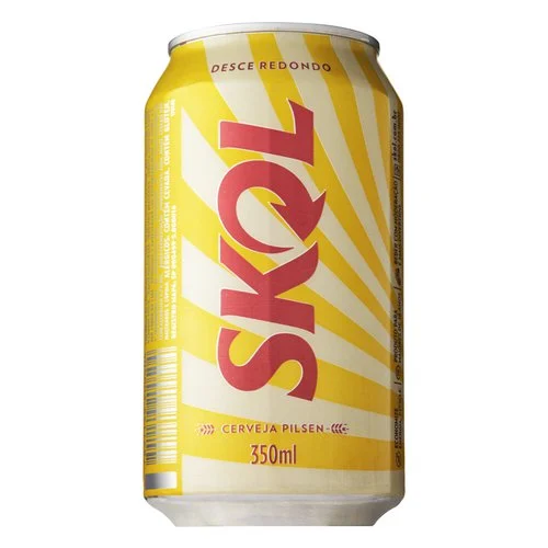 Cerveja Skol Lata com 350ml