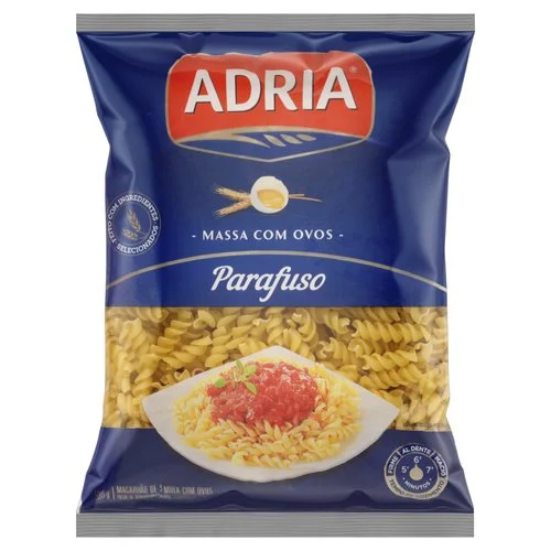 Macarrão de Sêmola com Ovos Parafuso Adria Pacote 500g
