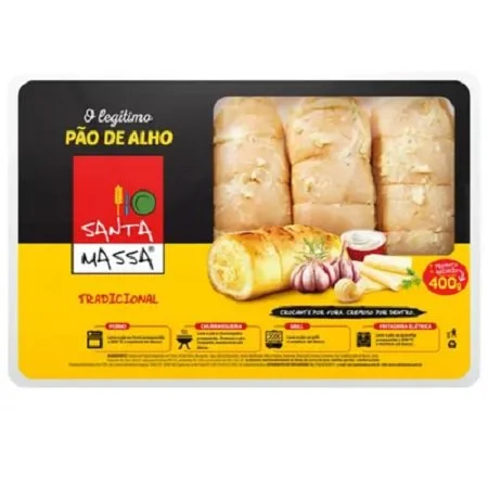 Pão de Alho Tradicional Santa Massa 400g