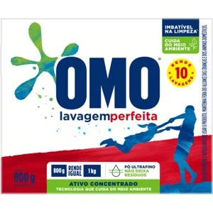 Sabão Em Pó Omo Lavagem Perfeita 800G