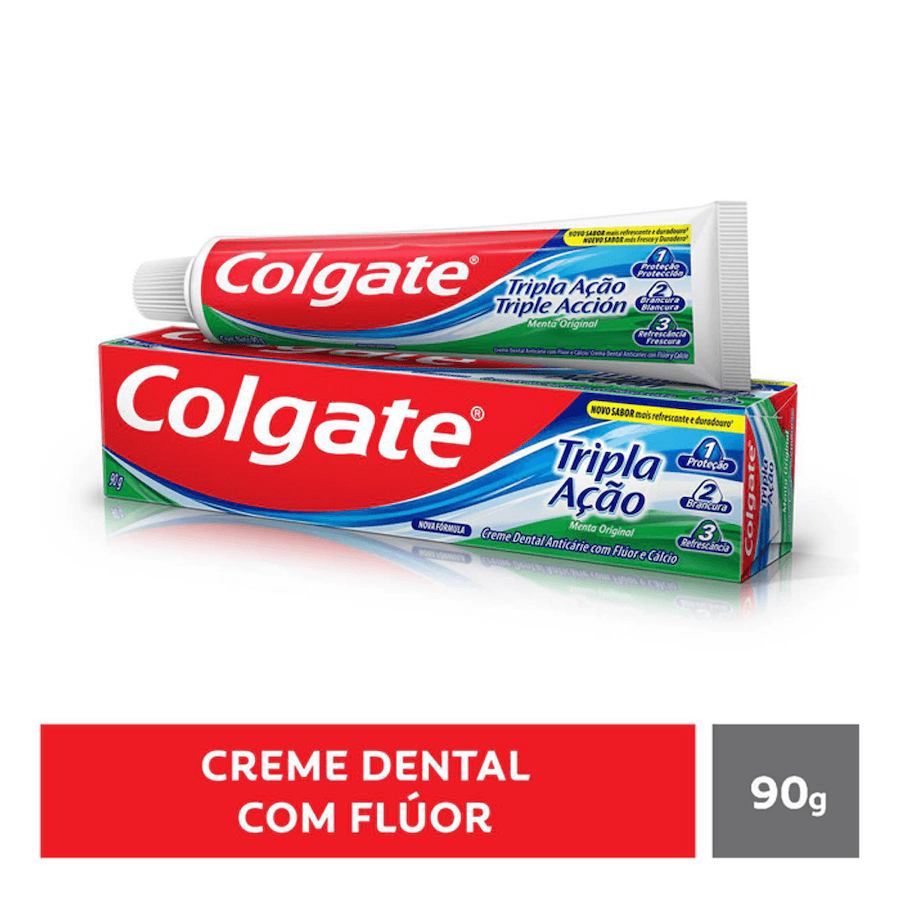 Creme Dental Tripla Ação Menta Original Colgate 90g